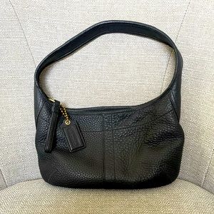 Coach Black Pebble Leather Purse